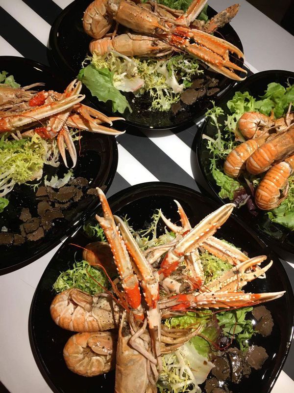 &Eacute;crevisses en salade