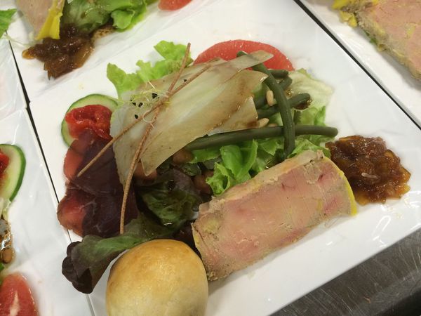 Foie gras assiette