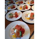 Assiette de saumon entr&eacute;e traiteur