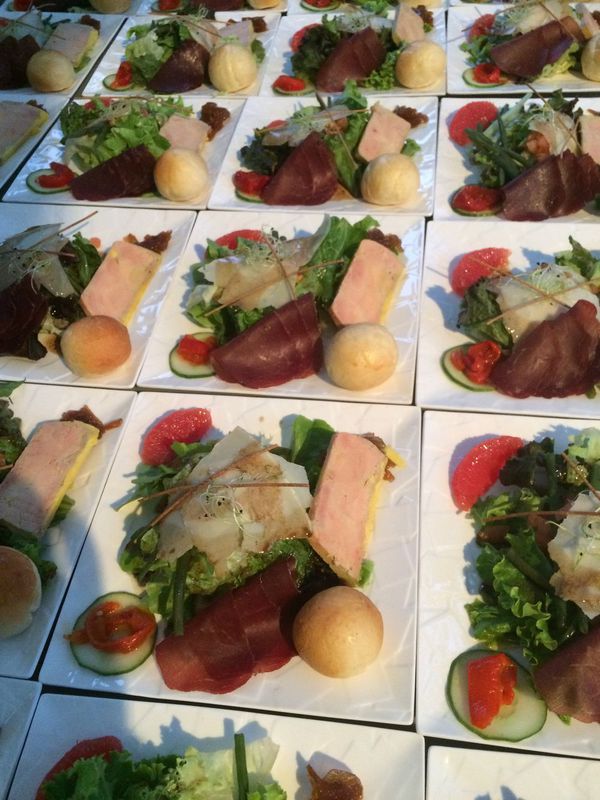 Entr&eacute;e foie gras r&eacute;ception